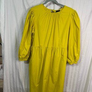 Who What Wear Women's Balloon Sleeve Dress – Yellow, Size Large